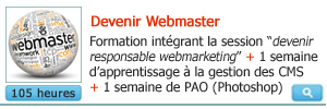 formation webmaster à Paris